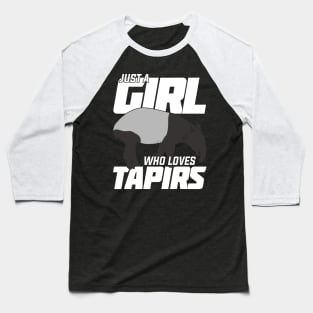 Just A Girl Who Loves Tapirs Baseball T-Shirt